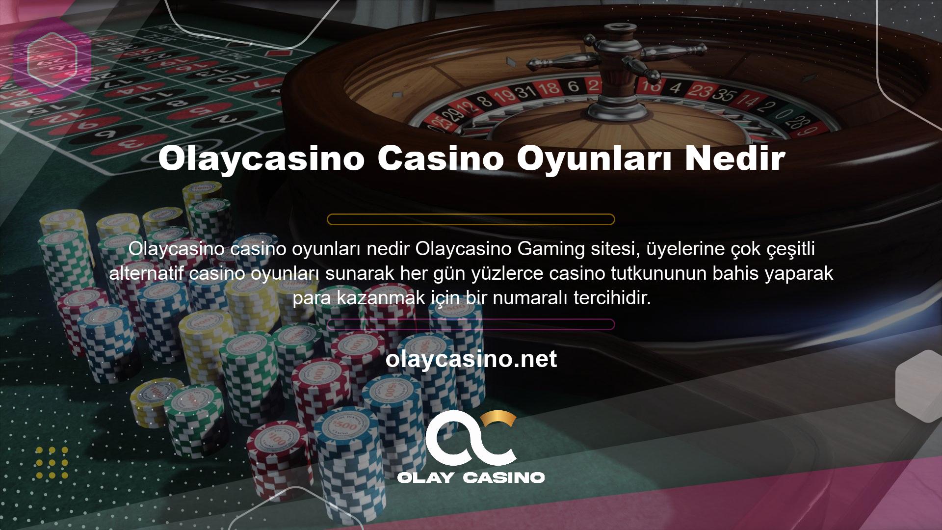 Sitedeki en güncel casino oyunları hesabına yatırım yaparak oyun oynayabilir ve bonuslar kazanabilirsiniz