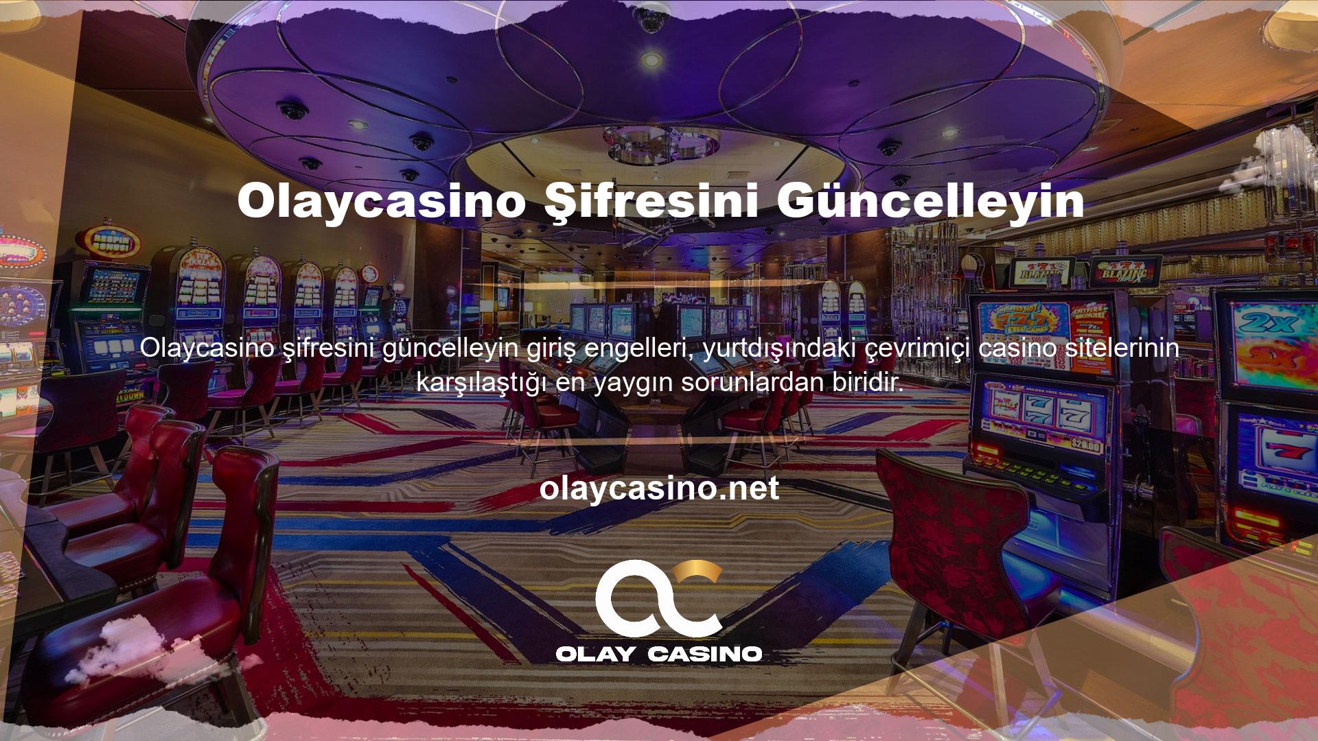 Casino Olaycasino şifrenizi güncellemek Türkiye'de suç olup, online platform yasa dışıdır ve erişim engellenmiştir